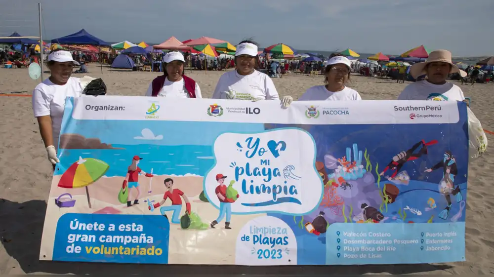 Southern Perú impulsa campaña “Yo amo mi playa limpia” en el litoral de Ilo