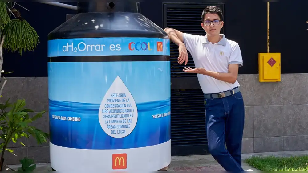 McDonald´s recicla 4 mil litros de agua al mes con novedoso proyecto