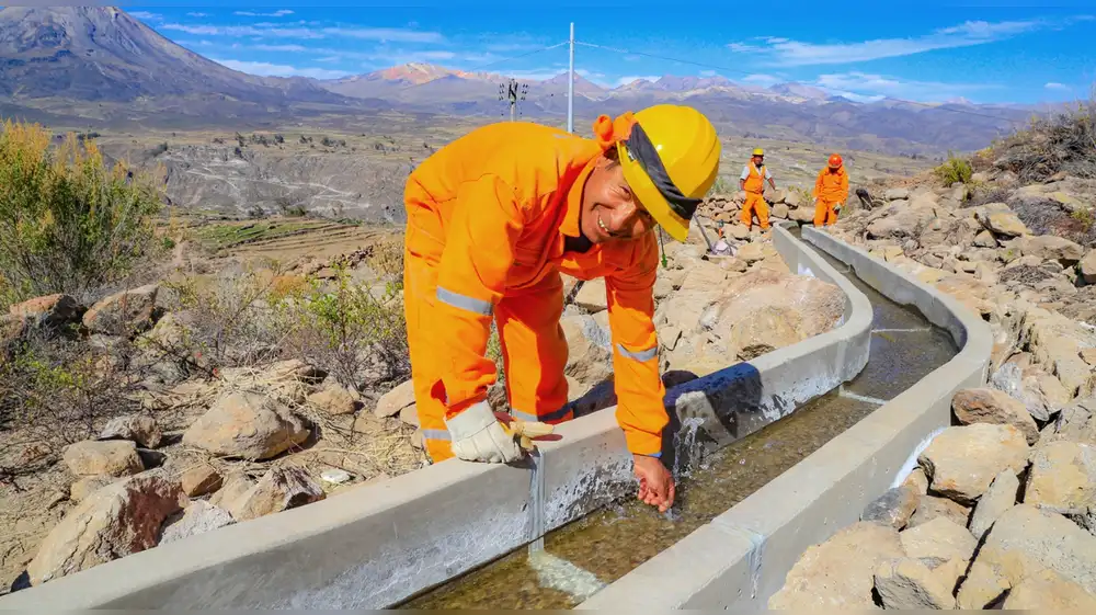 Southern Perú culminó construcción de canal de riego en Candarave