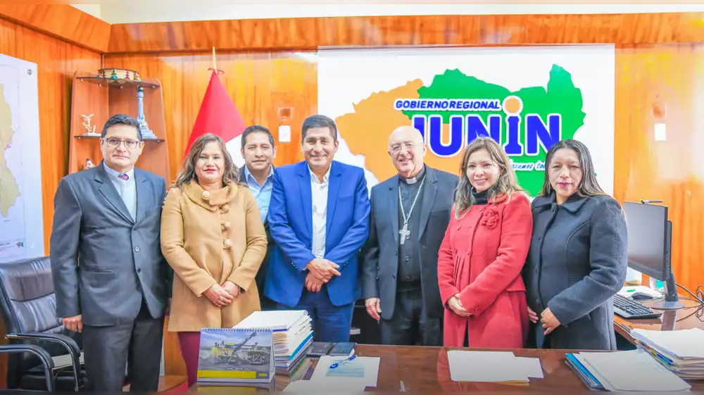 Gobierno Regional Junín y Arzobispado unidos por desarrollo sostenible