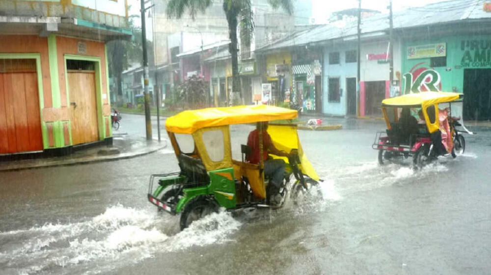 Lluvias de moderada intensidad preocupan a la selva peruana
