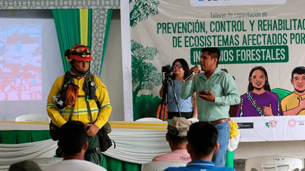 Asháninkas son capacitados para enfrentar incendios forestales