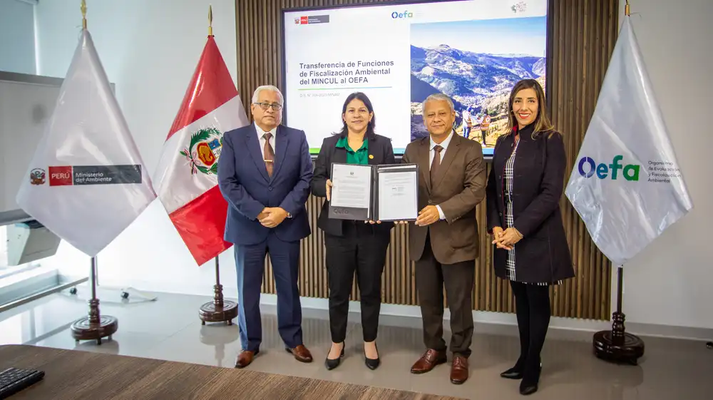 OEFA fiscalizará ambientalmente infraestructuras del sector Cultura