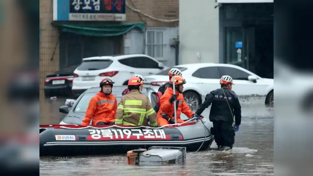 Corea evacúa a más de 2.500 ciudadanos por lluvias extremas