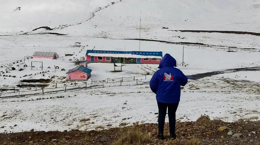 Alerta en la sierra peruana por dramático descenso de la temperatura