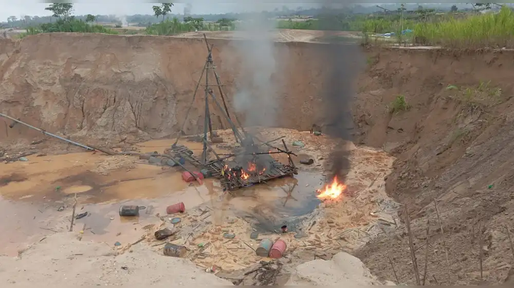 Golpe a la minería ilegal en Reserva Nacional de Tambopata