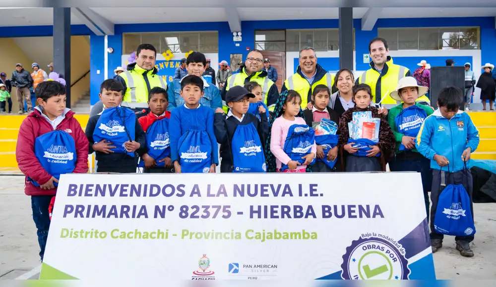 Pan American Silver construye colegio en Cajamarca Pan American Silver construye colegio en Cajamarca