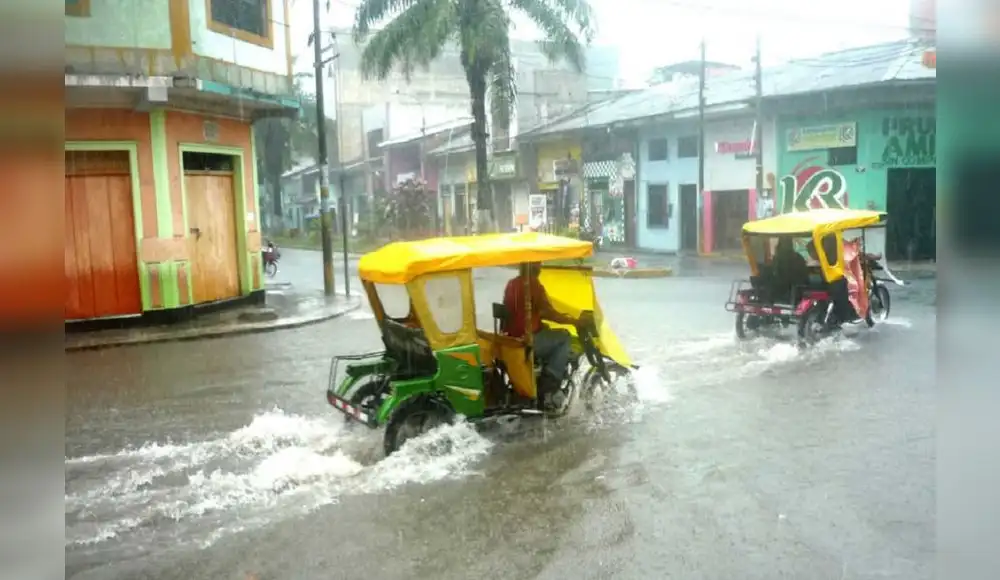 Lluvias de moderada intensidad preocupan a la selva peruana