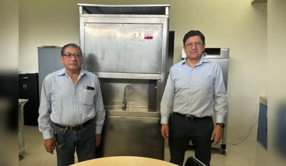 Sistema portátil produce agua a partir del aire Sistema portátil produce agua a partir del aire