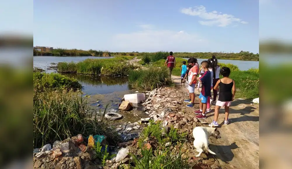 Trujillo: Humedales son afectados por derrame de aguas residuales