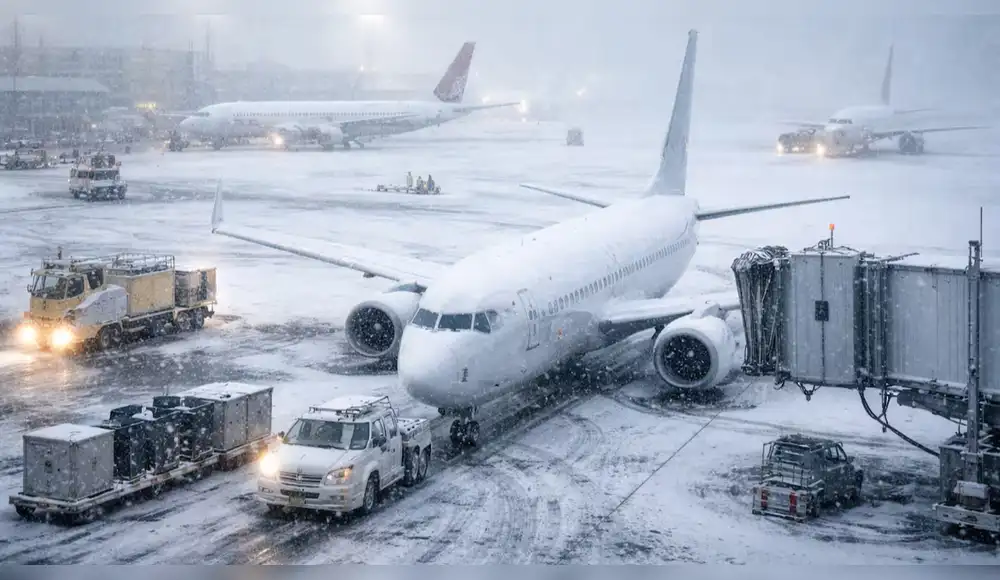 EE.UU. cancela más de 9.000 vuelos por intensas nevadas