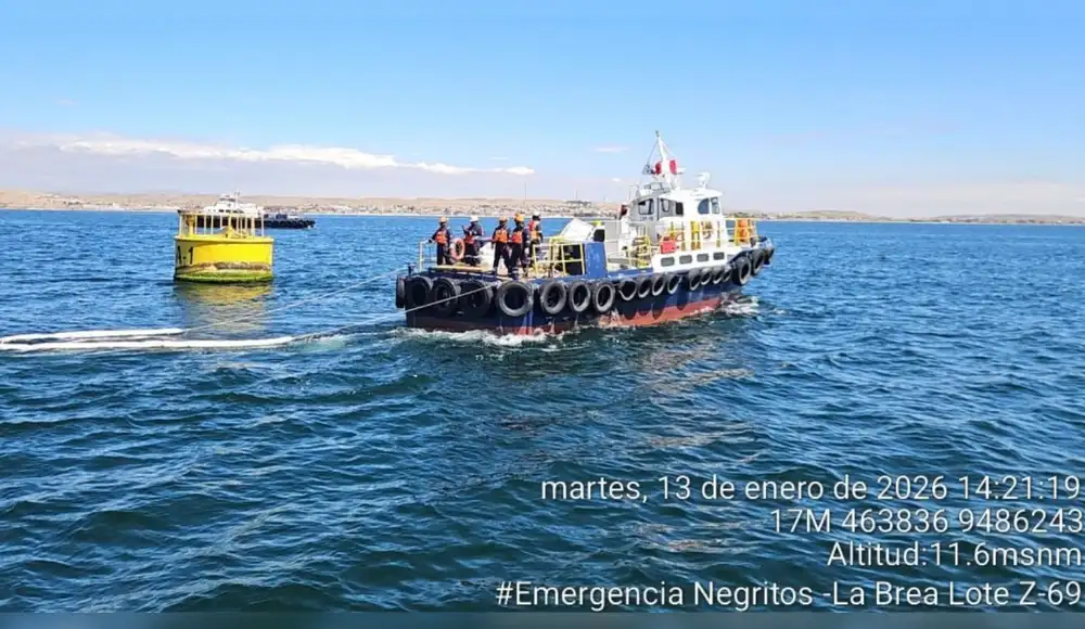 Talara: Alerta por derrame de hidrocarburos en el mar de Negritos Talara: Alerta por derrame de hidrocarburos en el mar de Negritos