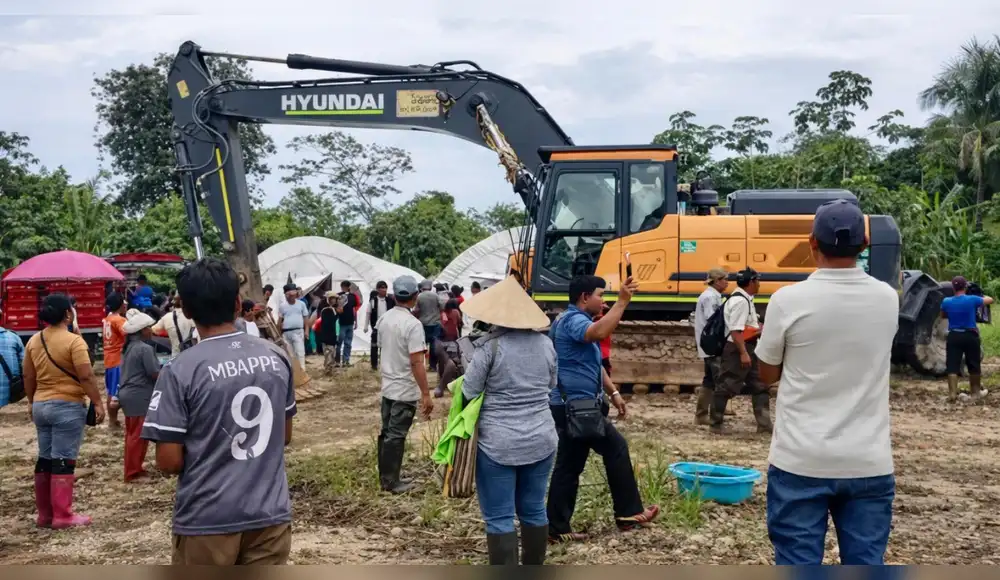 Pobladores expulsan a minera y advierten que no permitirán el retorno de maquinaria a Santo Domingo de Anda Pobladores expulsan a minera y advierten que no permitirán el retorno de maquinaria a Santo Domingo de Anda