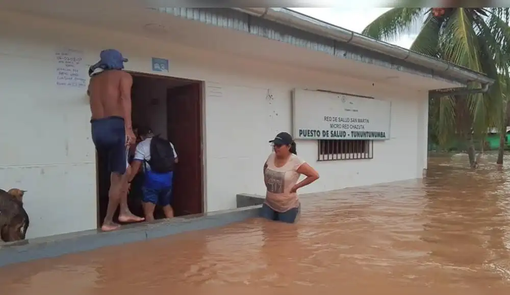 Moyobamba: Río Mayo se desborda por intensas lluvias Moyobamba: Río Mayo se desborda por intensas lluvias