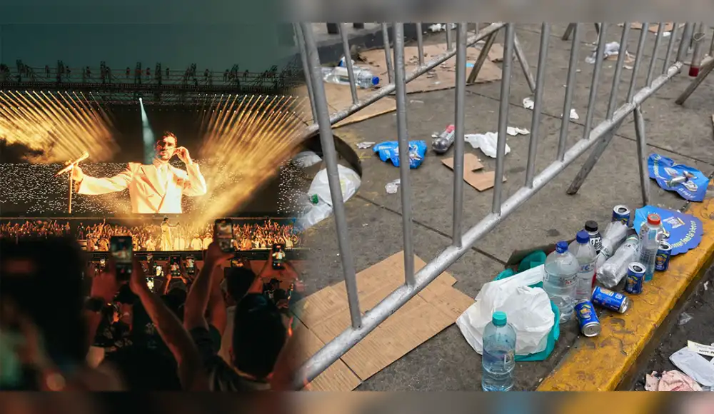 Bad Bunny llenó estadios; la educación ambiental no llegó al concierto Bad Bunny llenó estadios; la educación ambiental no llegó al concierto