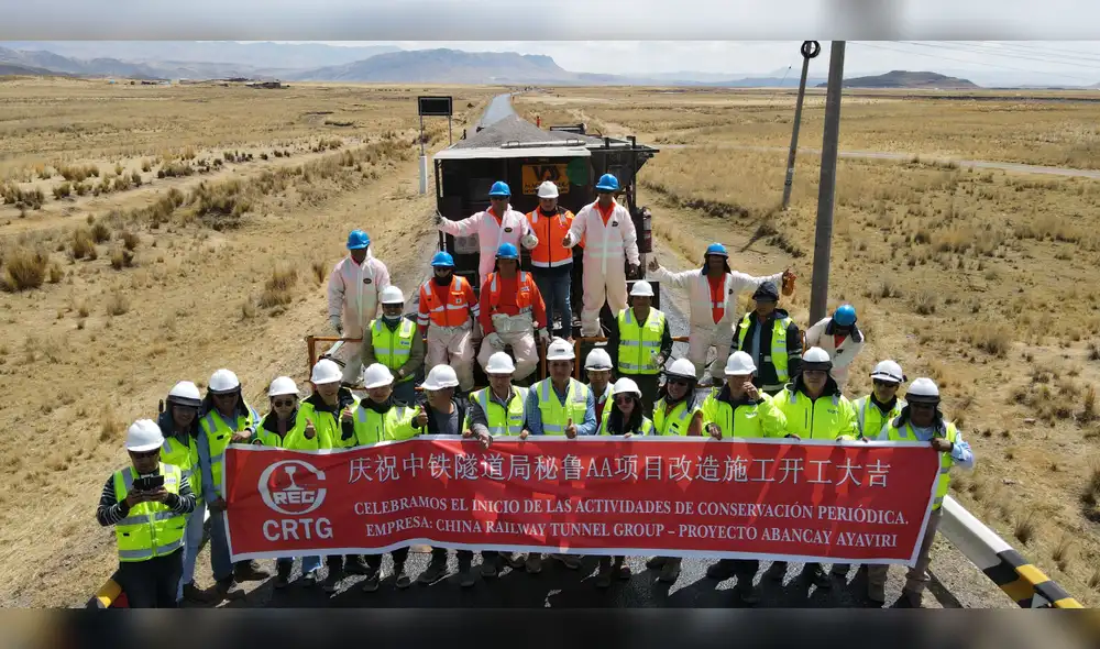 CRTG Perú inicia proyecto de renovación “Abancay Ayaviri” en medio de Los Andes