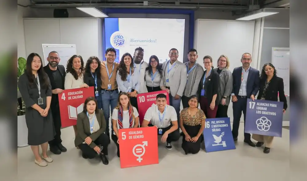 Jóvenes de distintas partes de América Latina recibieron formación sobre los ODS. Fuente: Difusión.