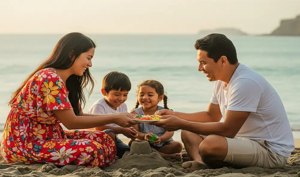 padres jugando con sus hijos