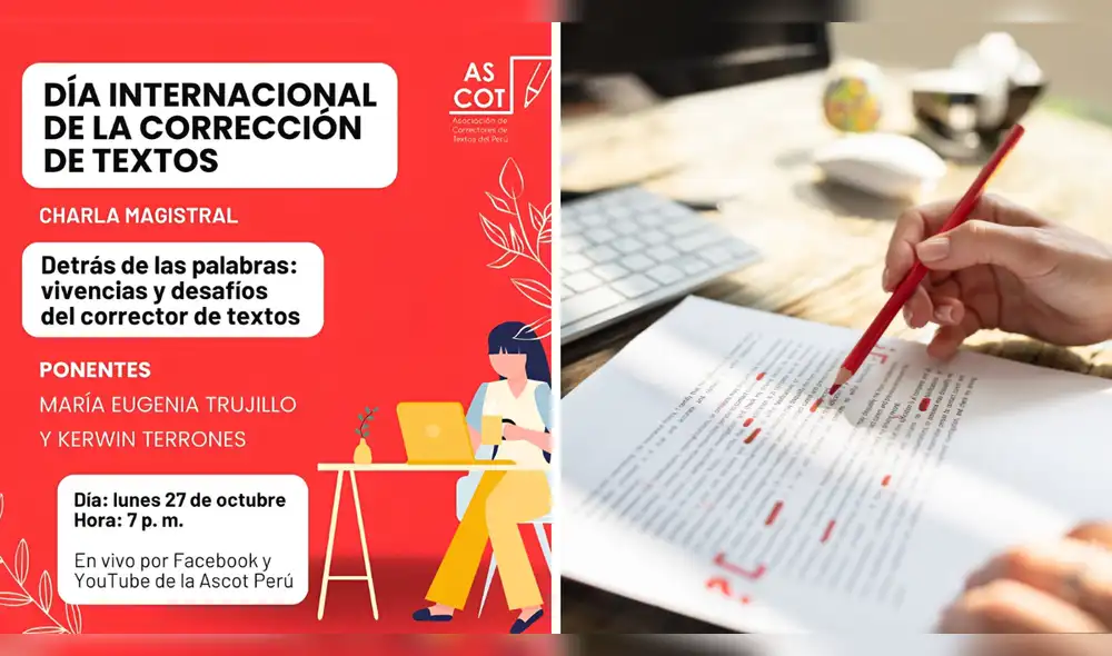 Charla Magistral por el Día Internacional de la Corrección de Textos Charla Magistral por el Día Internacional de la Corrección de Textos