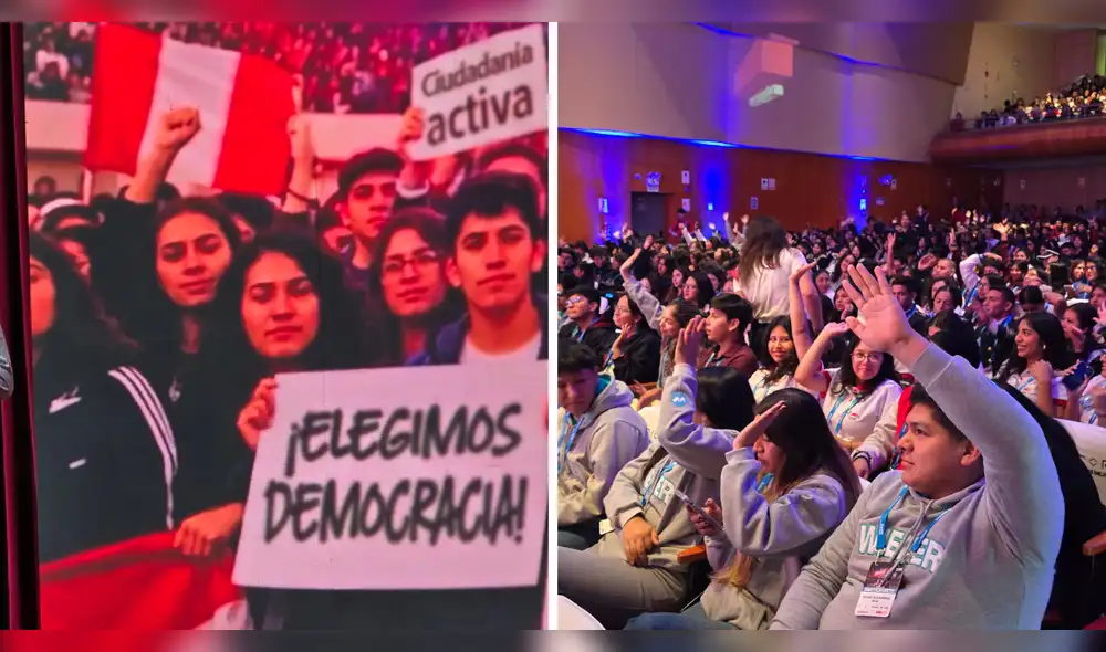 El CADE Universitario 2026 inició con un llamado al voto joven, enfatizando la importancia de decisiones informadas en un contexto electoral crucial para Perú.  Foto: Silvana Quiñonez