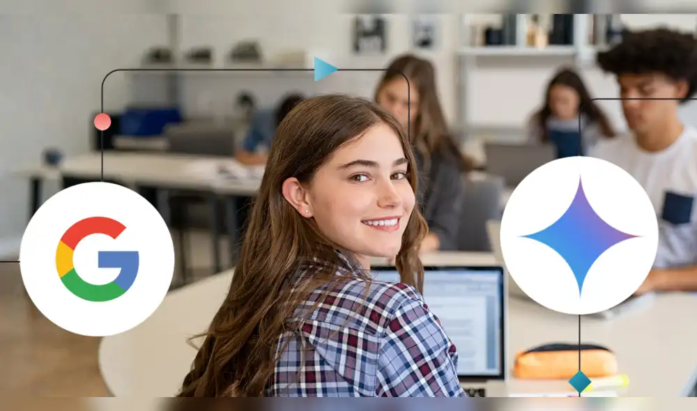 Google AI Plus reúne herramientas de inteligencia artificial, almacenamiento y funciones diseñadas para apoyar a los estudiantes. Google AI Plus reúne herramientas de inteligencia artificial, almacenamiento y funciones diseñadas para apoyar a los estudiantes.