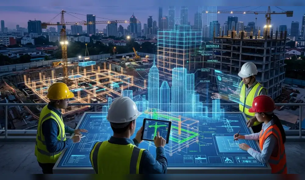La transformación tecnológica impulsa una industria de la construcción más conectada, automatizada y basada en datos.