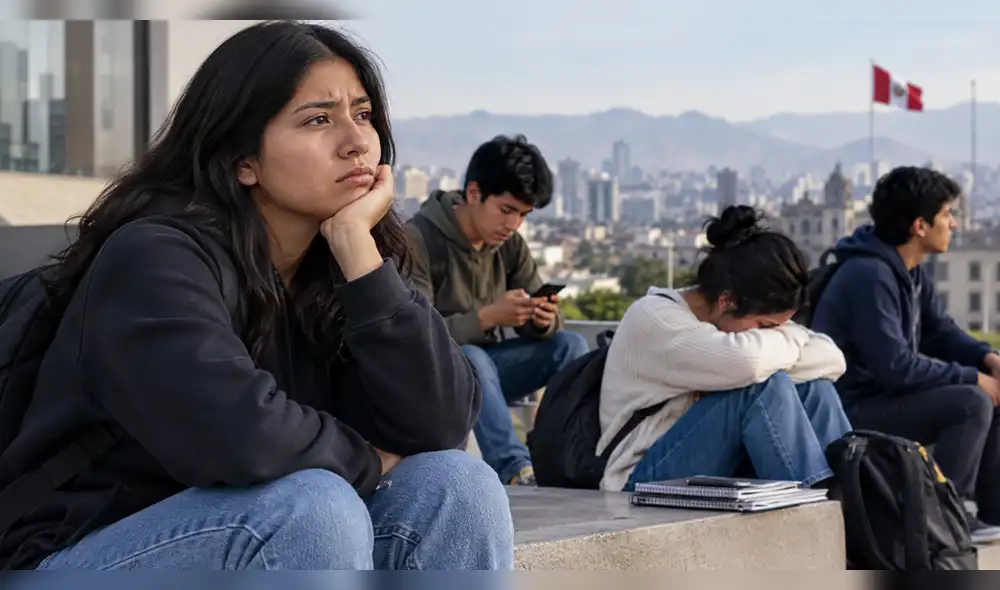 La falta de oportunidades laborales puede marcar el futuro de miles de jóvenes en el Perú. Foto: IA nininis-en-peru
