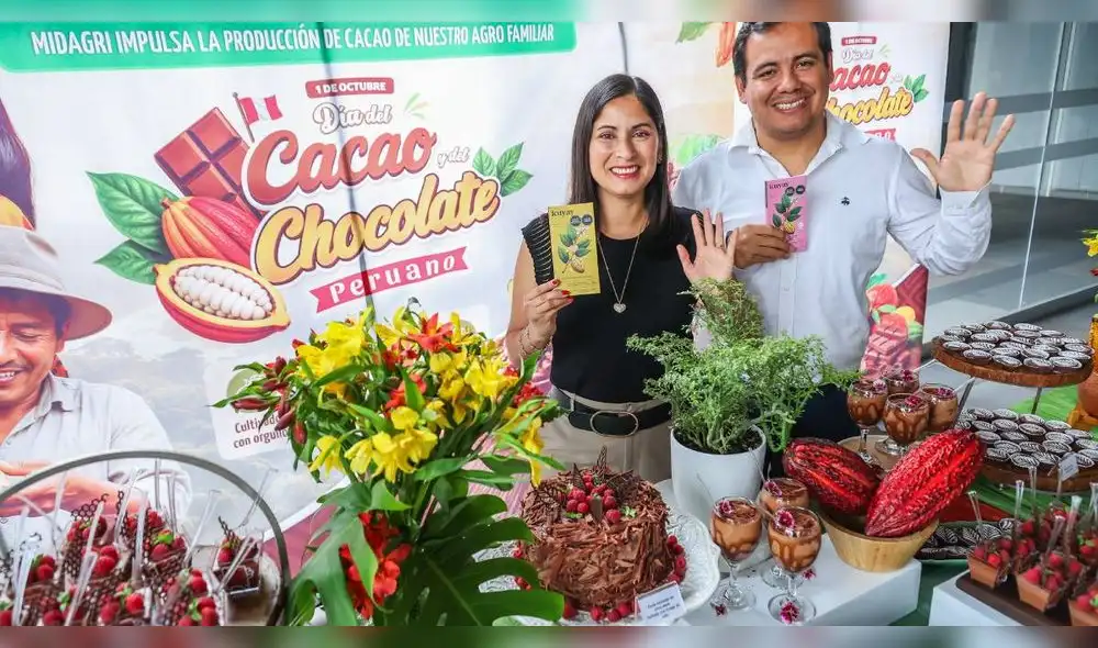 Las regiones peruanas productoras de cacao como San Martín, Junín y Huánuco representan el 79% de la producción nacional. Foto: MIDAGRI. dia-del-cacao