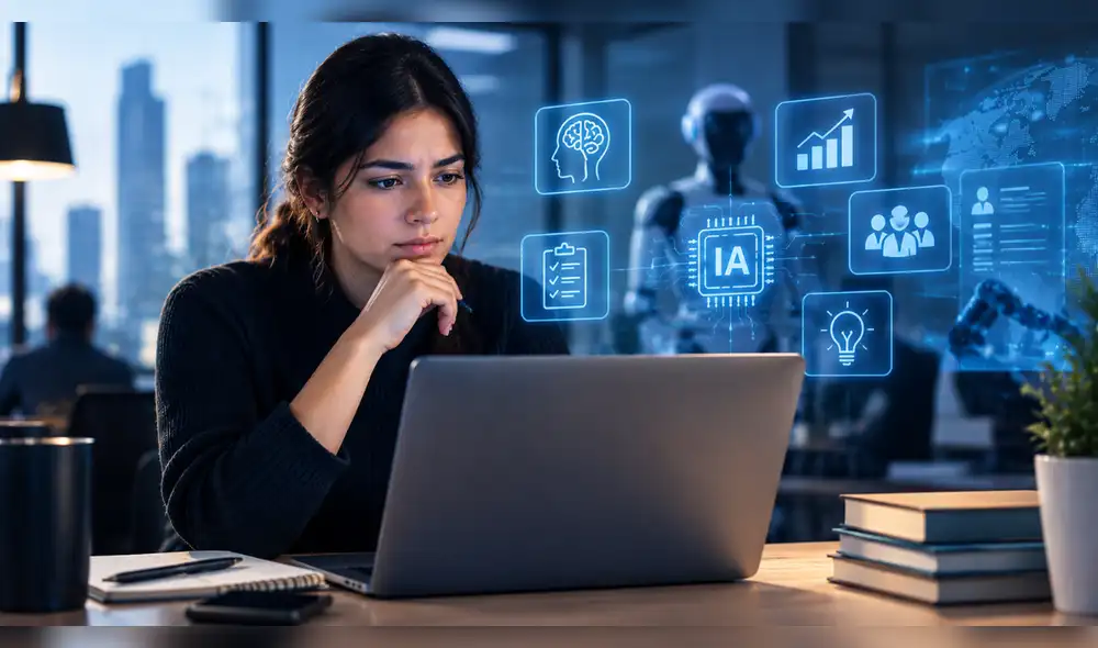 Las habilidades críticas, colaborativas y creativas serán esenciales para adaptarse a los cambios y desafíos laborales futuros. Foto: IA Las habilidades críticas, colaborativas y creativas serán esenciales para adaptarse a los cambios y desafíos laborales futuros. Foto: IA