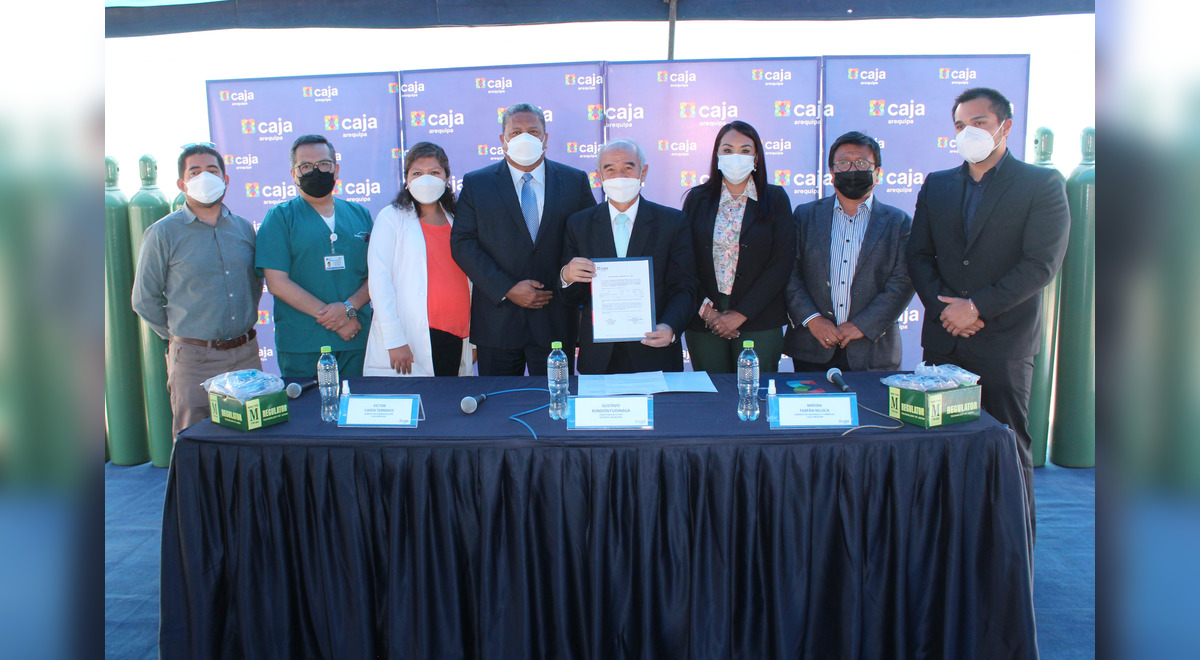 Caja Arequipa entrega planta de oxígeno a Hospital Municipal de Arequipa Caja Arequipa entrega planta de oxígeno a Hospital Municipal de Arequipa
