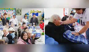 Homenaje a padres adultos mayores en San Miguel por el Día del Padre: Premier y ministra del MIMP participaron de celebración