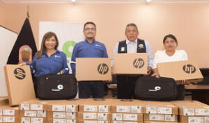 Pisco: Camisea realiza entrega de último lote de computadoras portátiles