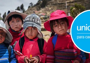 UNICEF lanza campaña “Su futuro es hoy” para recaudar un millón de soles en favor de la infancia vulnerable