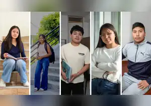 Cinco jóvenes peruanos ganan beca universitaria y son recibidos por la reina Letizia en España