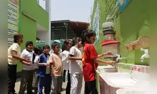 Colegio de Cieneguilla purifica agua con planta moringa