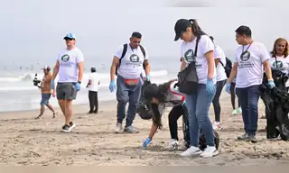 Cientos de voluntarios participan en jornada de limpieza en Agua Dulce