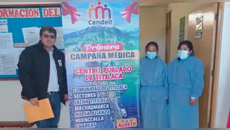 CENDEIT realiza campañas médicas junto al lago Titicaca