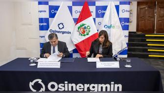 Osinergmin y Oefa firman convenio de cooperación
