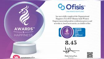 Ofisis recibe dos reconocimientos internacionales por buenas prácticas en gestión de personas