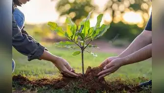 Comunidad, gobierno y empresa plantan árboles en Villa El Salvador.