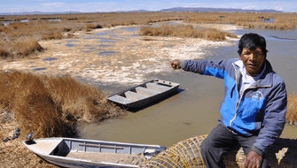 Nivel de Lago Titicaca desciende 84 centímetros por seguías