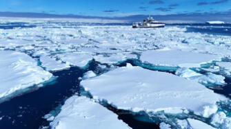 Capa de hielo marino alcanzó el mínimo histórico en febrero