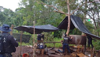 Campamentos ilegales de oro operaban en la cuenca del Canal de Panamá