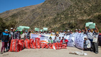 Machu Picchu: Retiran 172 kilos de residuos del Camino Inca