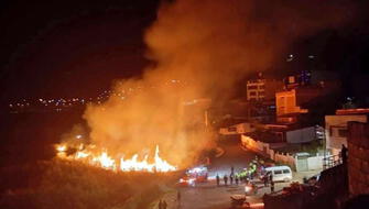 Cusco: Incendio forestal afecta totoral en laguna de Urcos