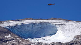 Europa: Glaciar de la Marmolada pierde 7 metros de nieve en un año