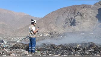 Paracas: OEFA supervisa trabajos en botadero municipal