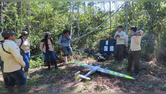 Drones monitorean restauración de áreas degradadas