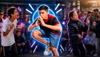 Desde TikTok y otras plataformas, los jóvenes han llevado esta competencia de creatividad y sociabilidad a parques y plazas en varias naciones, resaltando la importancia de habilidades interpersonales sin peligros involucrados. Foto: IA