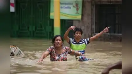 Perú registra inundaciones y desbordamientos por fuertes lluvias Perú registra inundaciones y desbordamientos por fuertes lluvias